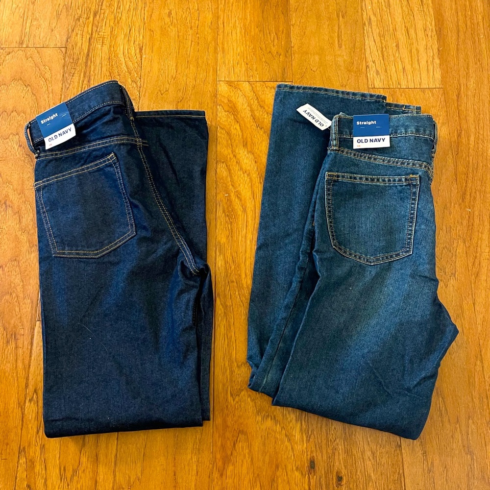 2 pair boys Old Navy built-in-flex jeans NWT, size 16